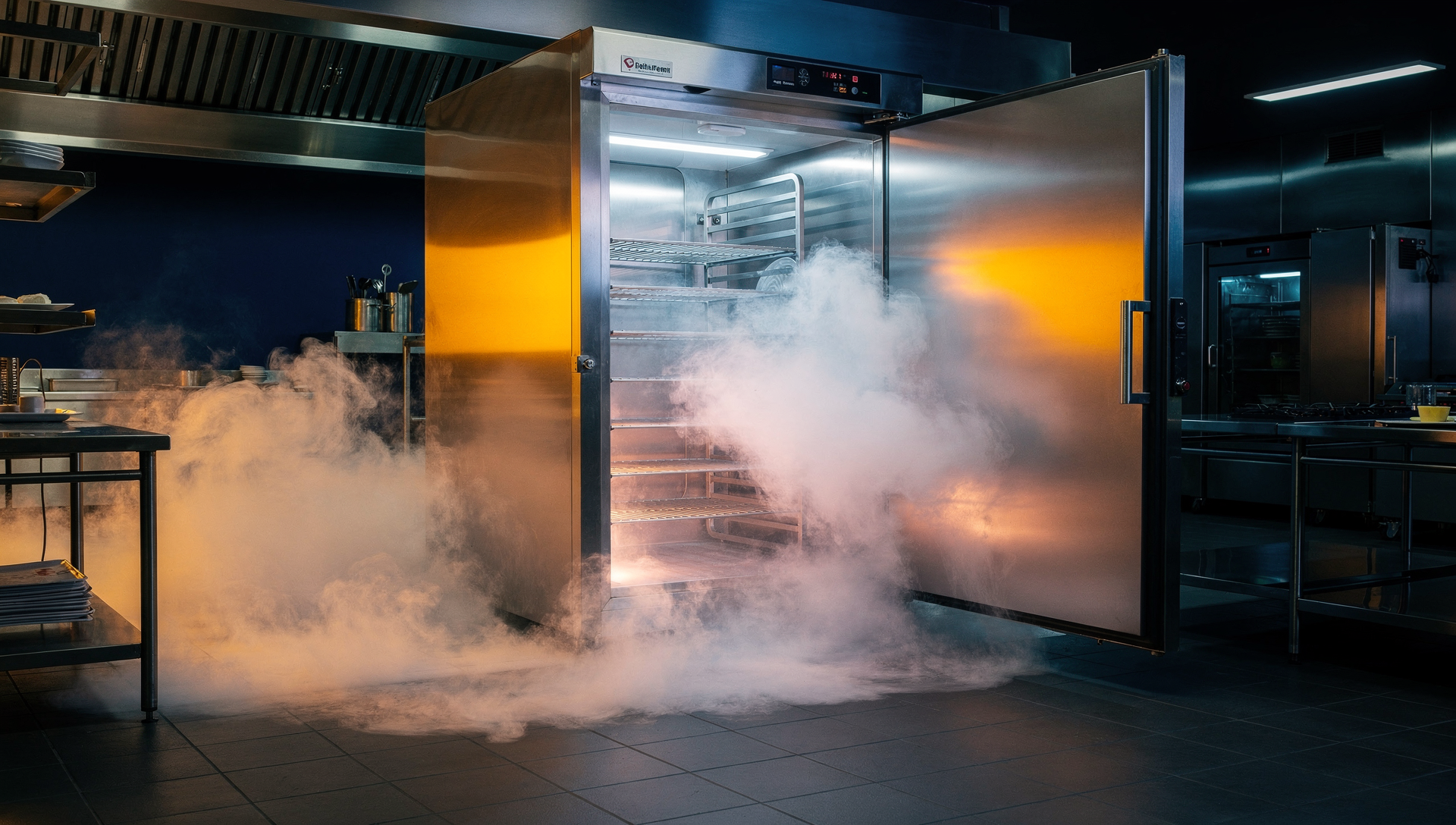 - Industrial blast chiller — stopping time for food rescue
