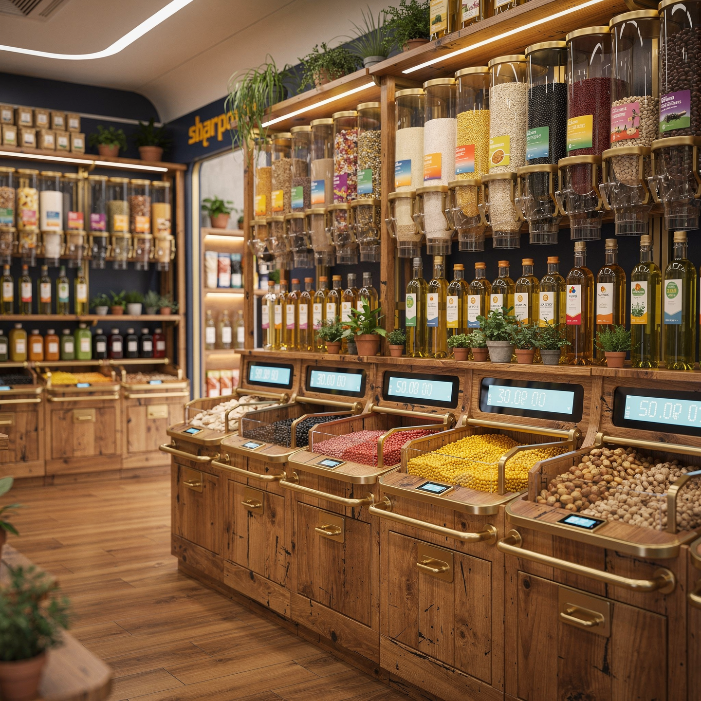 - Bulk goods retail display — the preferred vendor model