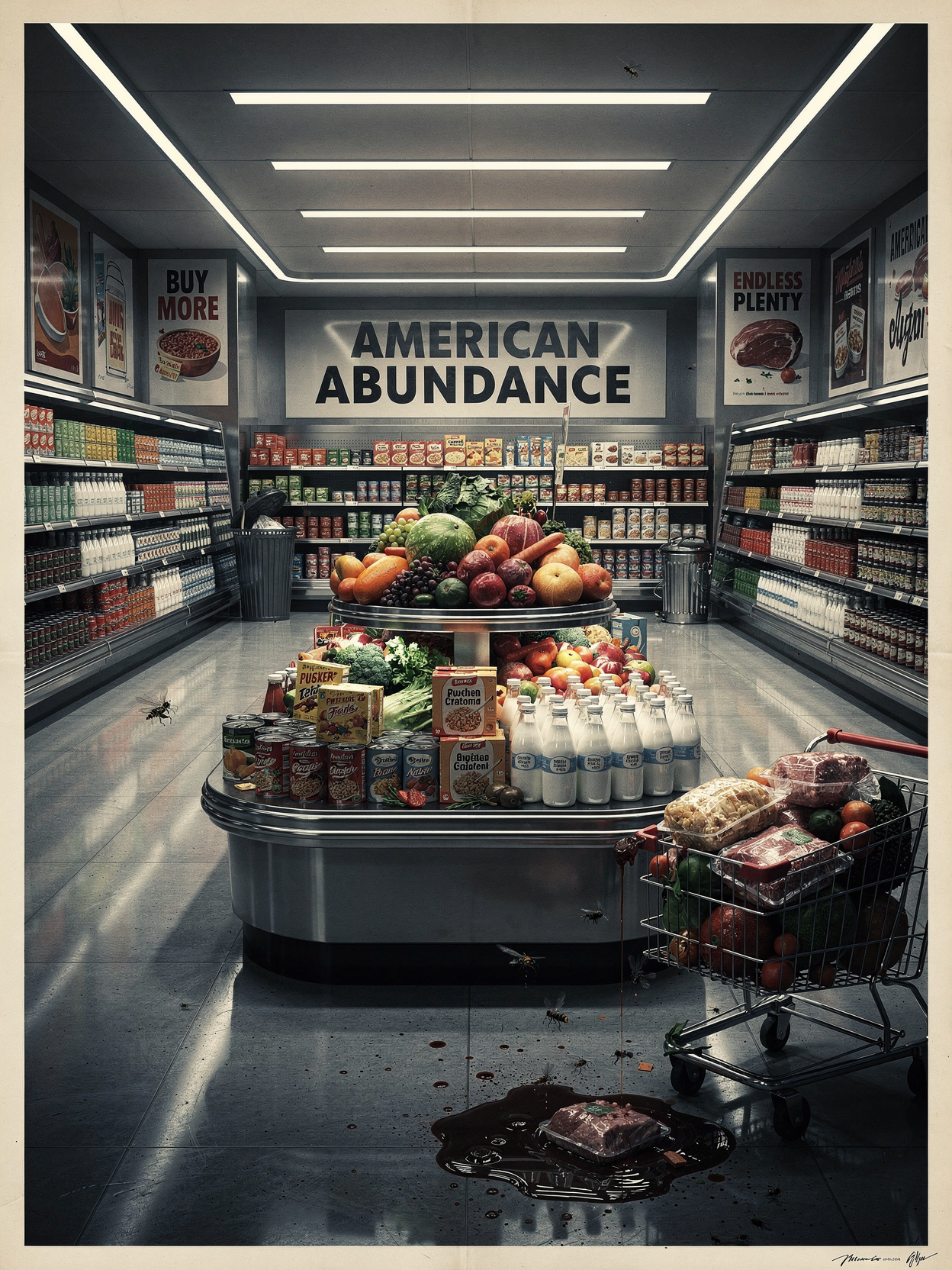 - American abundance — Cold War marketing infrastructure still running