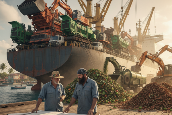 boat with tractors