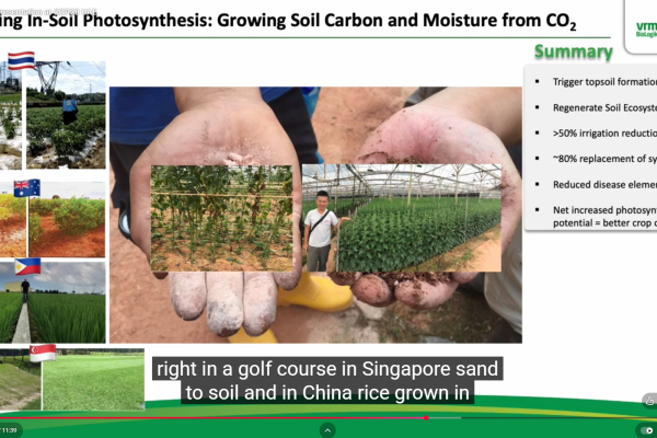Mobile HumiSoil processing system converting sand to living soil - Fellowship of Living Systems regenerative technology